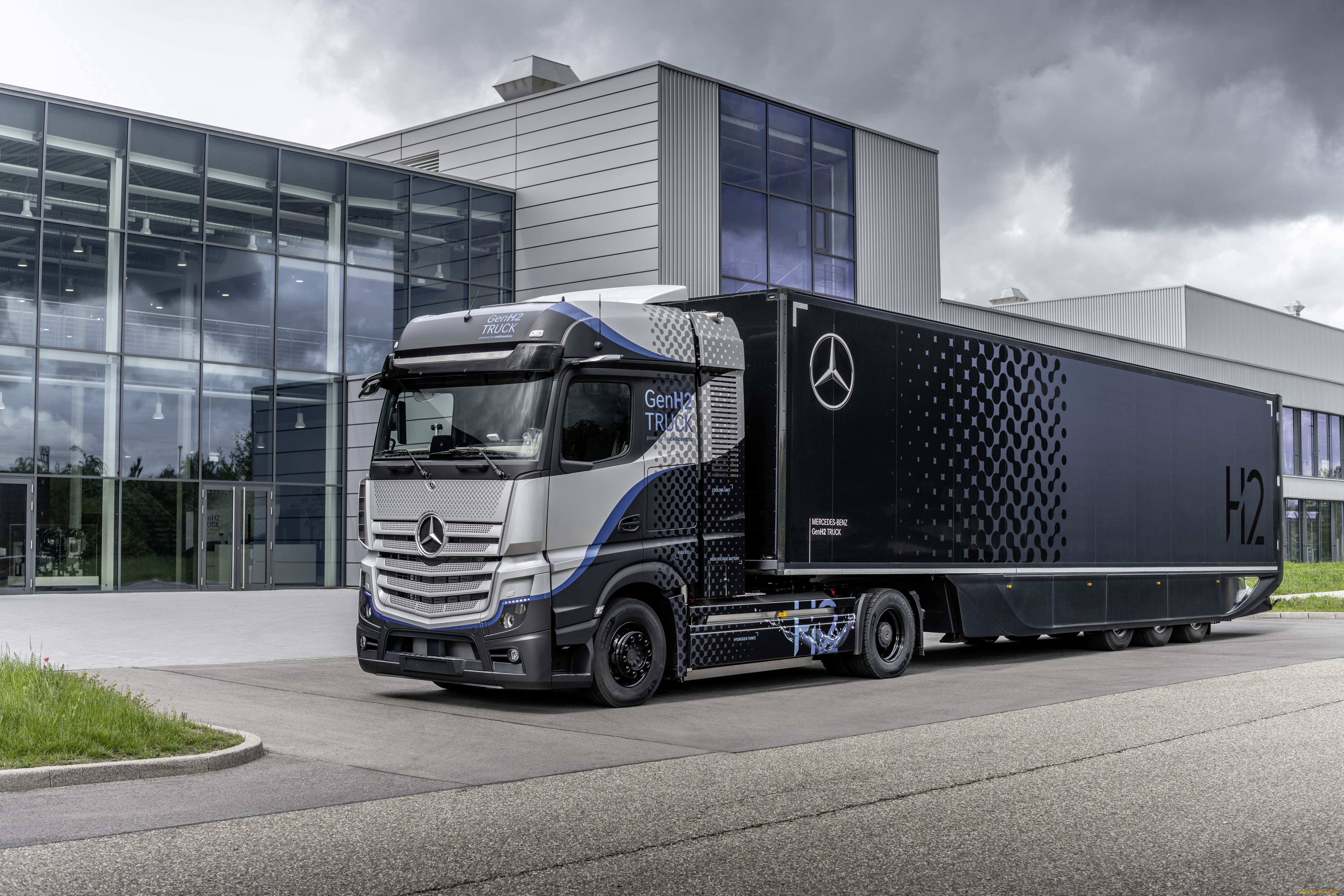 mercedes-benz gen-h2 truck 2021, , mercedes trucks, mercedes, benz, gen, h2, truck, 2021